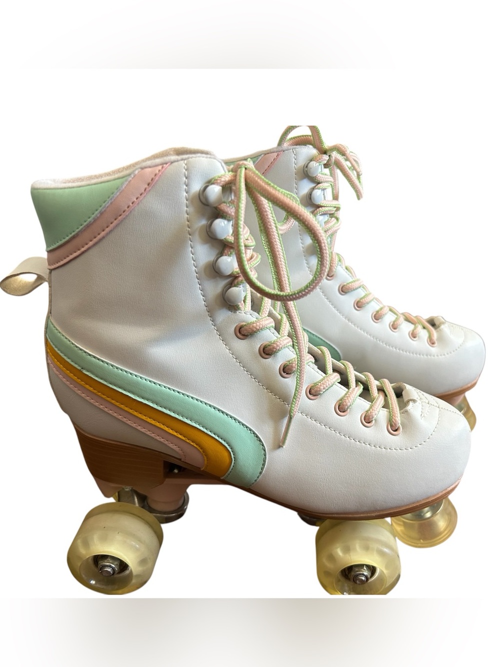 Altar'd State Brite Retro Roller Skate Boots with Pastel Accents